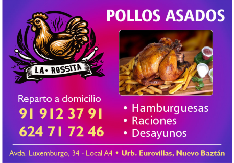 ASADOR LA ROSSITA POLLOS ASADOS EUROVILLAS NUEVO BAZTAN